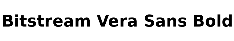 Bitstream Vera Sans Bold font preview