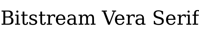 Bitstream Vera Serif font preview