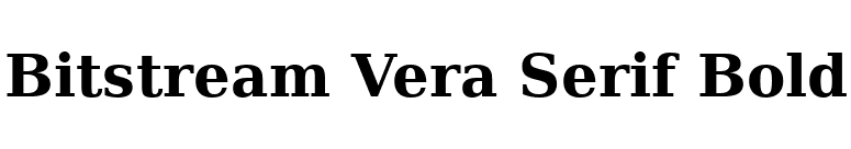 Bitstream Vera Serif Bold font preview