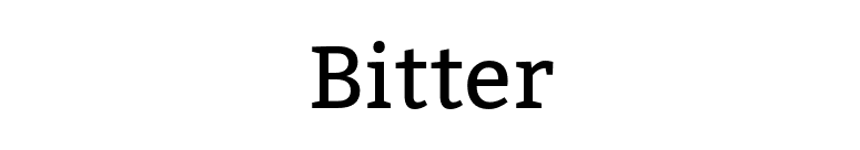 Bitter font preview