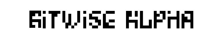 Bitwise Alpha font preview