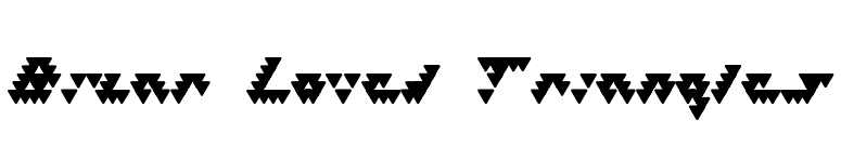 Bizar Loved Triangles font preview