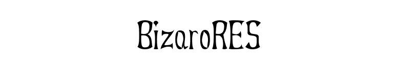 BizaroRES font preview
