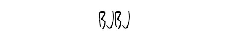 BjBj font preview
