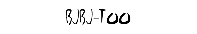 BjBj-TOO font preview