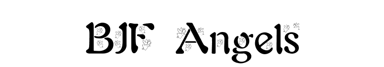 BJF Angels font preview