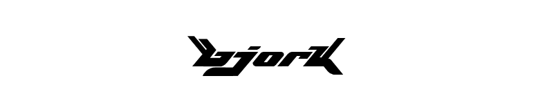 Bjork font preview