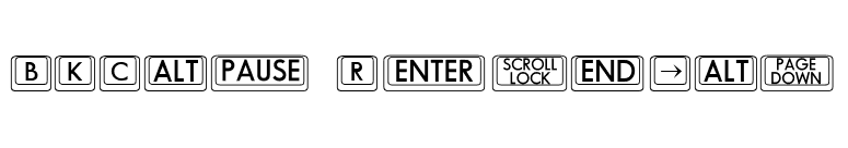BKCap Regular font preview