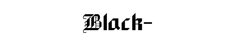 Black- font preview