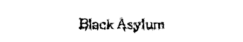 Black Asylum font preview