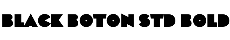 Black Boton Std Bold font preview