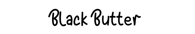 Black Butter font preview
