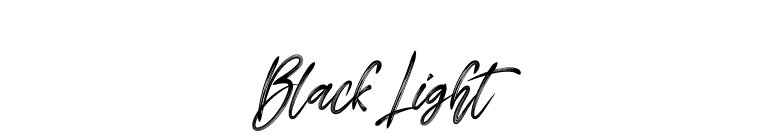 Black Light font preview
