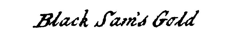 Black Sam's Gold font preview