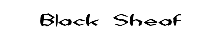 Black Sheaf font preview