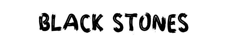 BLACK STONES font preview