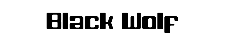 Black Wolf font preview