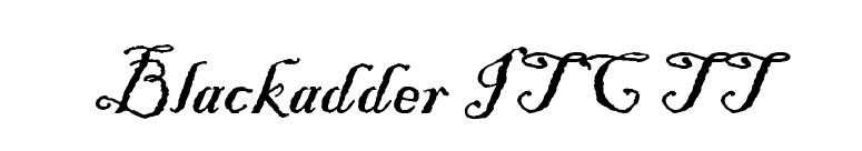 Blackadder ITC TT font preview