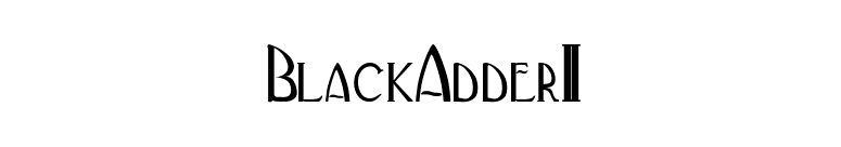 BlackAdderII font preview