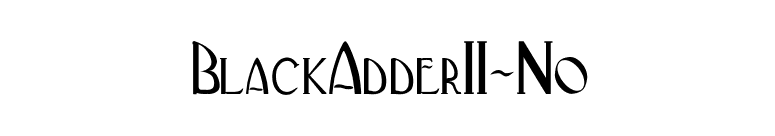 BlackAdderII-No font preview