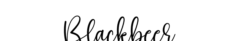 Blackbeer font preview