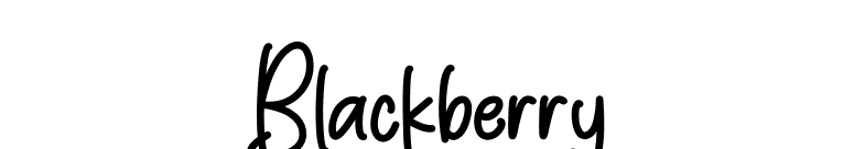 Blackberry font preview