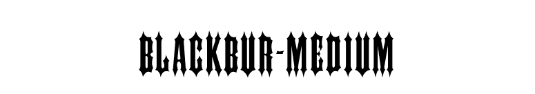 Blackbur-Medium font preview