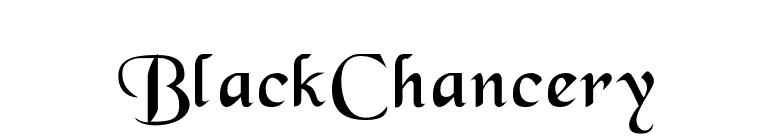 BlackChancery font preview