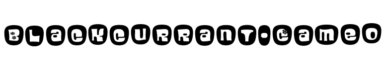Blackcurrant-Cameo font preview