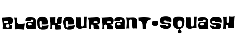 Blackcurrant-Squash font preview