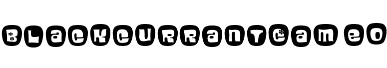 BlackcurrantCameo font preview