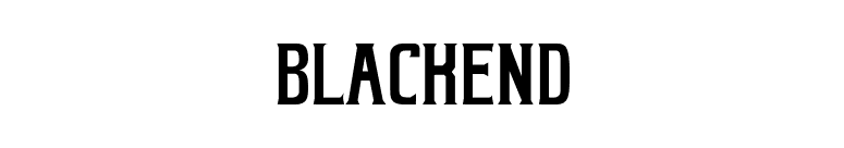 BLACKEND font preview