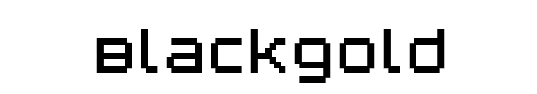 Blackgold font preview
