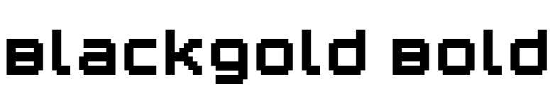 Blackgold Bold font preview