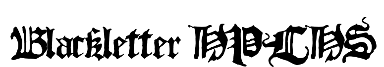 Blackletter HPLHS font preview
