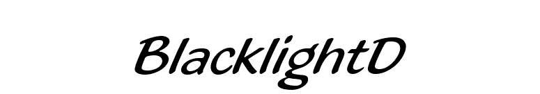 BlacklightD font preview