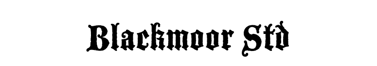 Blackmoor Std font preview