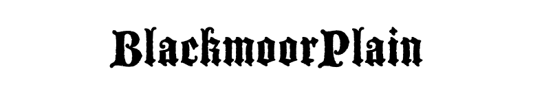BlackmoorPlain font preview