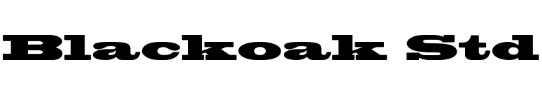 Blackoak Std font preview