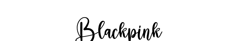 Blackpink font preview