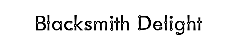 Blacksmith Delight font preview