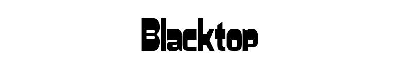 Blacktop font preview