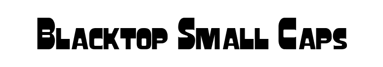 Blacktop Small Caps font preview