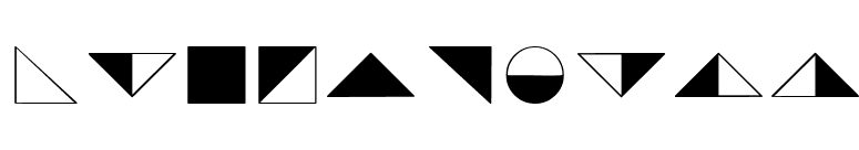 Blackwhite font preview