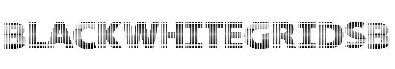 BlackWhiteGridsB font preview