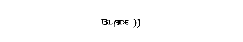 Blade 2 font preview