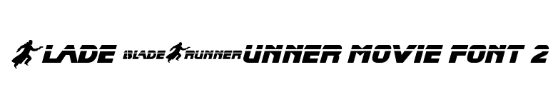 Blade Runner Movie Font 2 font preview