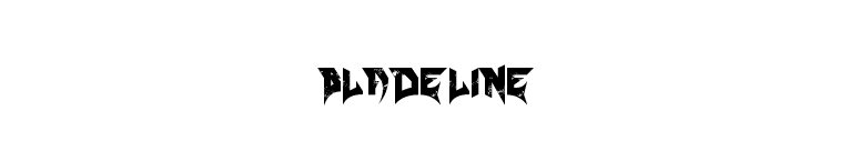 bladeline font preview