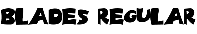 Blades Regular font preview