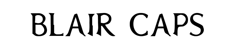 Blair Caps font preview